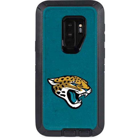 NFL Jacksonville Jaguars Teal Distressed Otterbox Defender Galaxy Skin